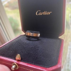 Cartier 18kt Mini Love Ring, Size 49